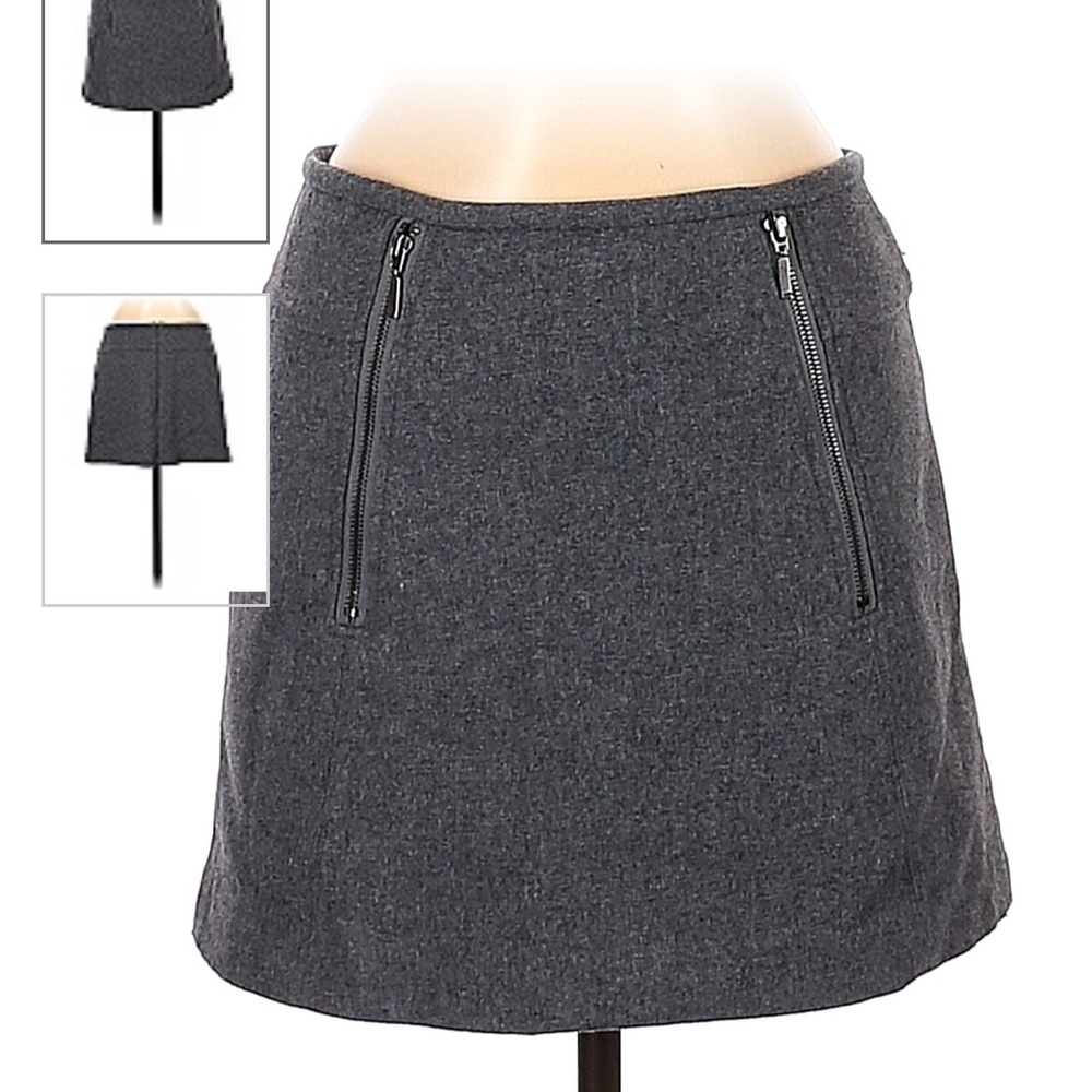 Kenar Casual Mini Skirt in Grey